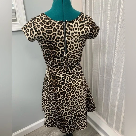 Rue21 Skater Dress Cheetah Print Size 2 - Picture 2 of 3